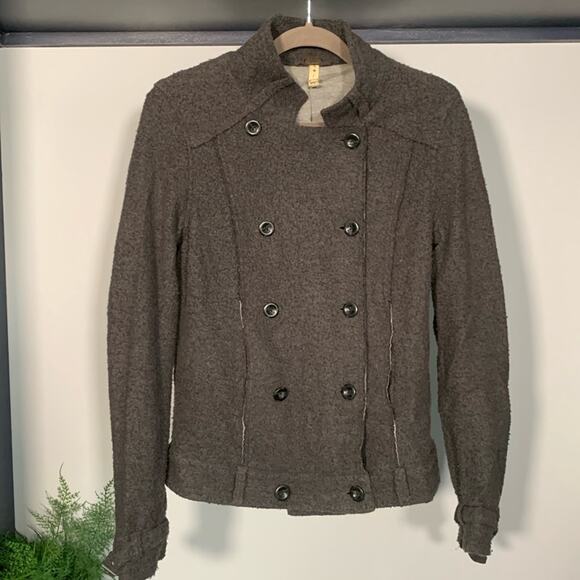We The Free Jackets & Blazers - Free People We the Free Military Style Jacket Gray Size L